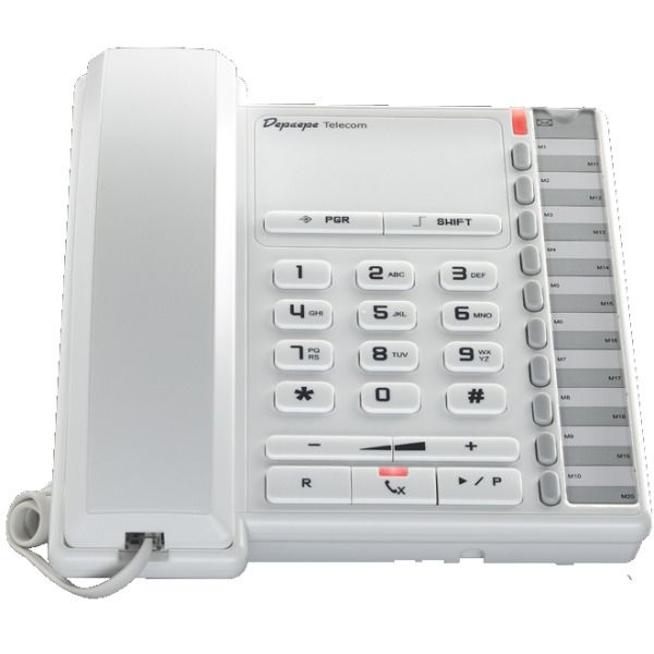 Depaepe Premium 100 Analoge Desktop Telefoon (Wit) (1)