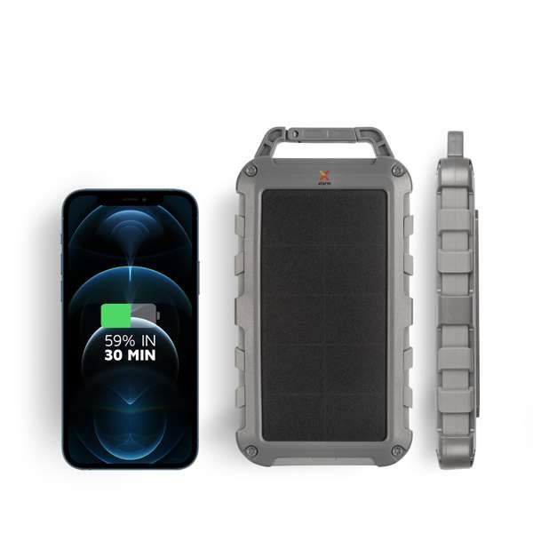 Xtorm oplader op zonenergie