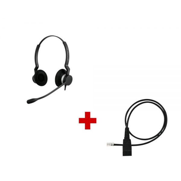 Jabra BIZ 2300 Duo + standaard verbindingssnoer