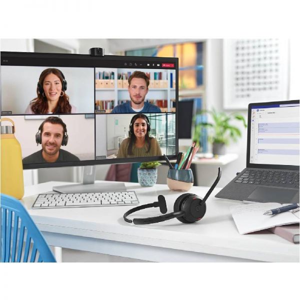 Jabra Evolve2 55 Mono UC - met Link380 USB-A Dongle + Oplaadstandaard