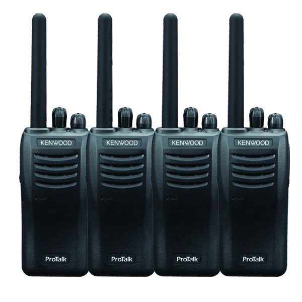 Kenwood TK-3501 Walkie Talkie 4-pack + 4 PTT oortjes