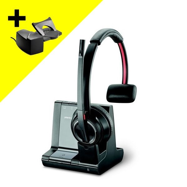 Draadloze headset Plantronics Savi 8210 met Hoornlifter