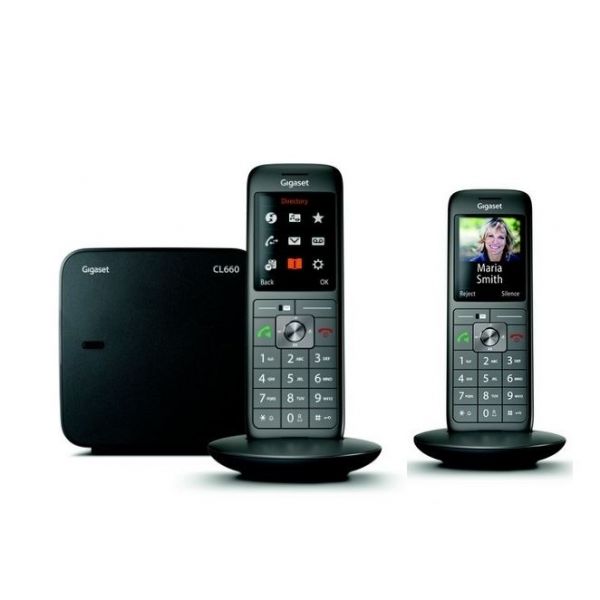 Pack Gigaset CL660 Duo + Draadloze Cleyver hoofdtelefoon
