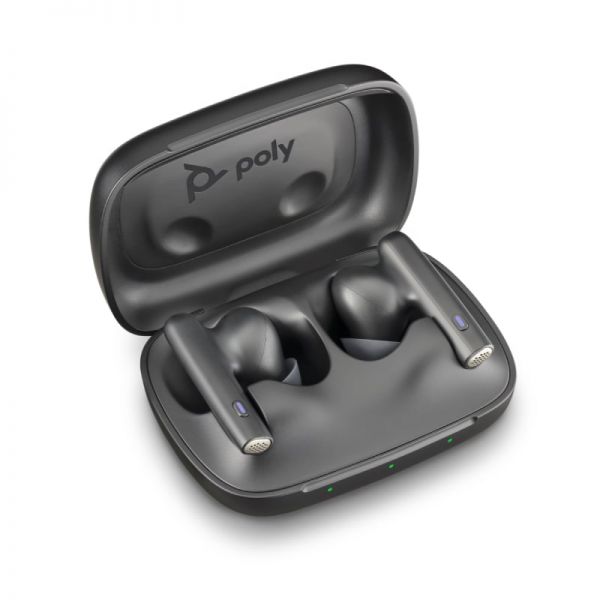 Poly Voyager Free 60 UC USB A MS écouteurs sans fil avec boîtier noir
