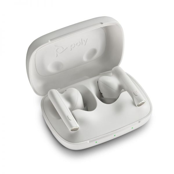 Poly Voyager Free 60 UC USB C écouteurs sans fil avec boîtier Blanc