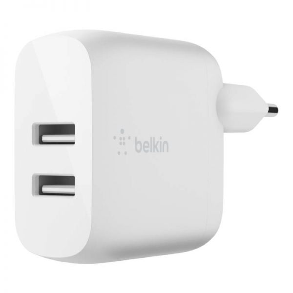 Belkin 2-poorts oplader + USB-A/USB-C kabel