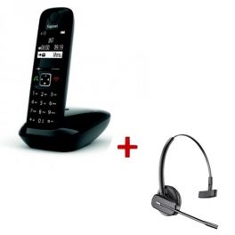 Gigaset AS690 DECT + Plantronics C565