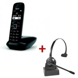 Gigaset AS690 DECT + Casque mono 
