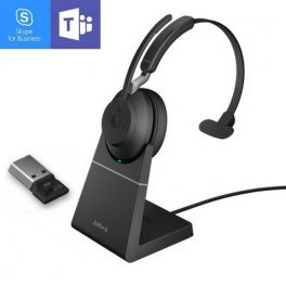 Jabra Evolve2 65 MS Mono met oplaadstand