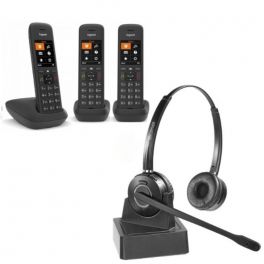 Gigaset C575 Trio + Draadloze Headset Duo Pack