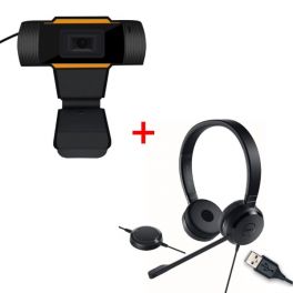 Dell Pro UC150 USB headset + USB webcam for PC 