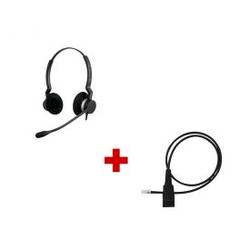 Jabra BIZ 2300 Duo + standaard verbindingssnoer