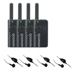 Set van 4 Kenwood PKT-23E + Handsfree kit