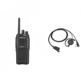 Kenwood TK3701DE + oortelefoon Handsfree Set