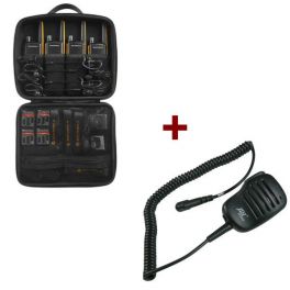 Motorola Talkabout T82 Extreme 4-Pack + 4x Speakermicrofoon