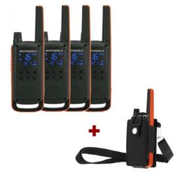Motorola Talkabout T82 4-Pack + 4x Protection Cover