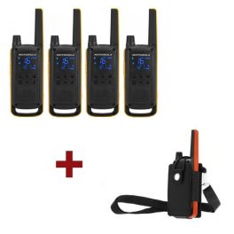 Motorola Talkabout T82 Extreme 4-Pack + 4x Protection Cover