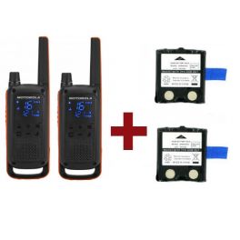 Motorola Talkabout T82 + 2x Reserve Batterijen