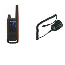 Motorola Talkabout T82 4-Pack + 4x Speakermicrofoon