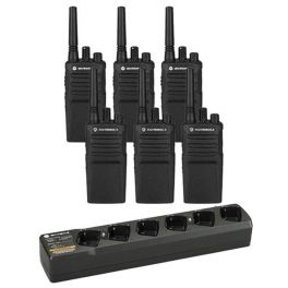 Motorola XT420 Walkie Talkie 6-Pack met 6-voudige oplader