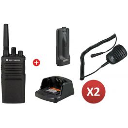 Pack de 2 Motorola XT420 + 2 Micros HP
