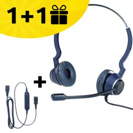 Koop een Cleyver headset en ontvang een gratis kabel