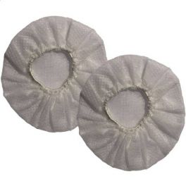 2 hygiënische katoenen headsetcovers (Wit)