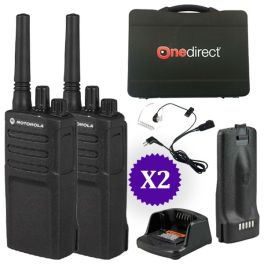 Pack: 2 Motorola XT420 + 2 headsets + 1 Koffer