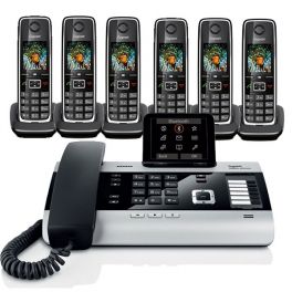 Pack mini centralita Gigaset DX800A + 6 C530HX