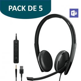 Pack de 5 EPOS Adapt 165T USB II MS