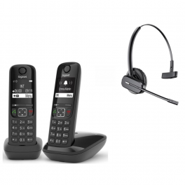 Gigaset AS690 Duo DECT + Plantronics C565