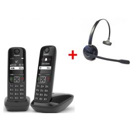 Gigaset AS690 DECT Duo + Mono headset