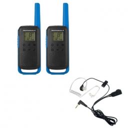 Motorola Talkabout T62 (Blauw) + 2x Bodyguard kit