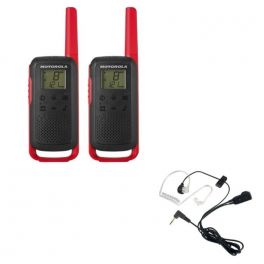 Motorola Talkabout T62 (rood) + 2x Bodyguard kits