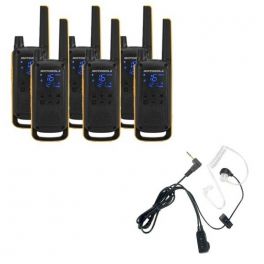Motorola Talkabout T82 Extreme 6-Pack + 6x Bodyguard Oortjes