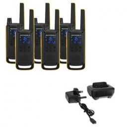 Motorola Talkabout T82 Extreme 6-Pack + 6x Bureau laders