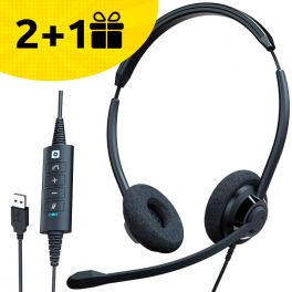 Koop 2 Cleyver HC65 Headsets, ontvang de 3e gratis