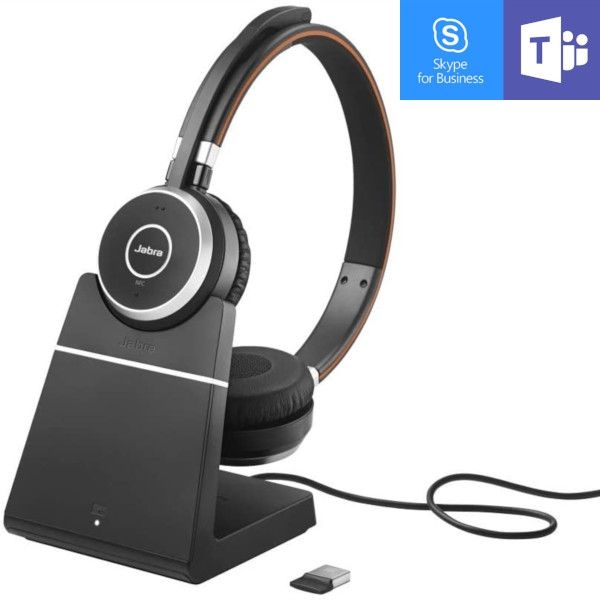 Jabra Evolve 65 MS duo met Oplaadstandaard