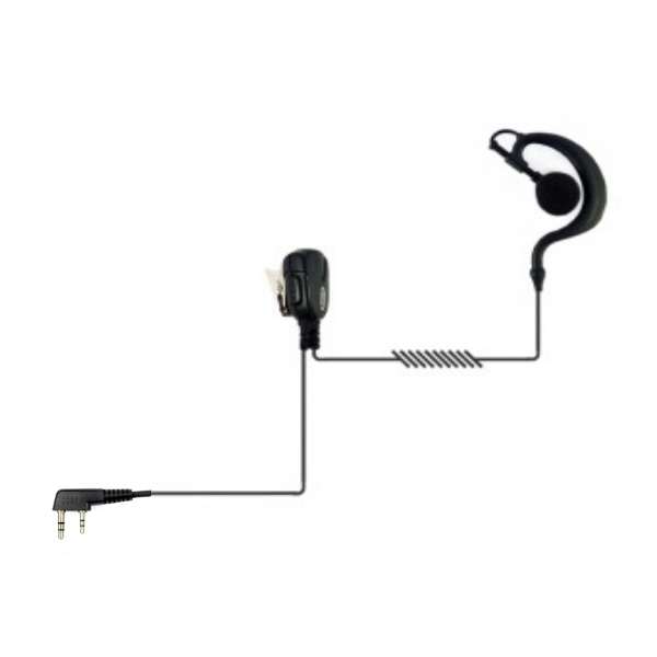 Earhook Headset voor de Motorola XTNI/STK/CP40