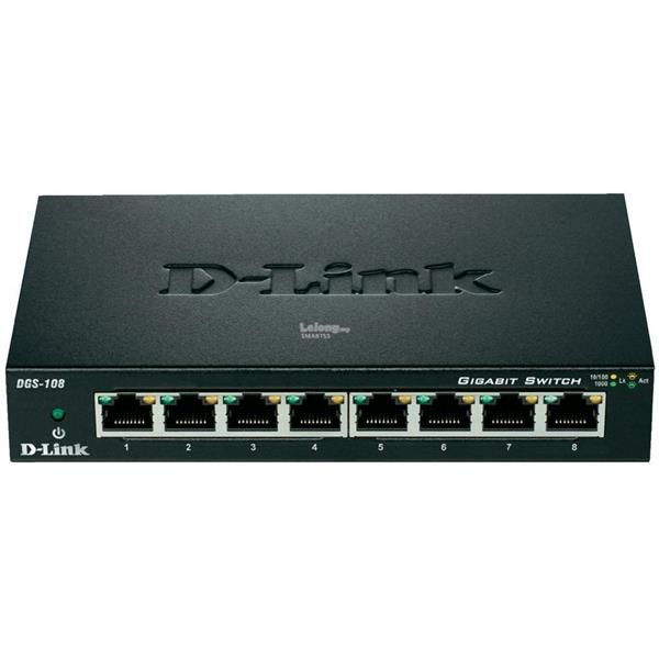 D-Link DGS 108 Switch - 8 poorten