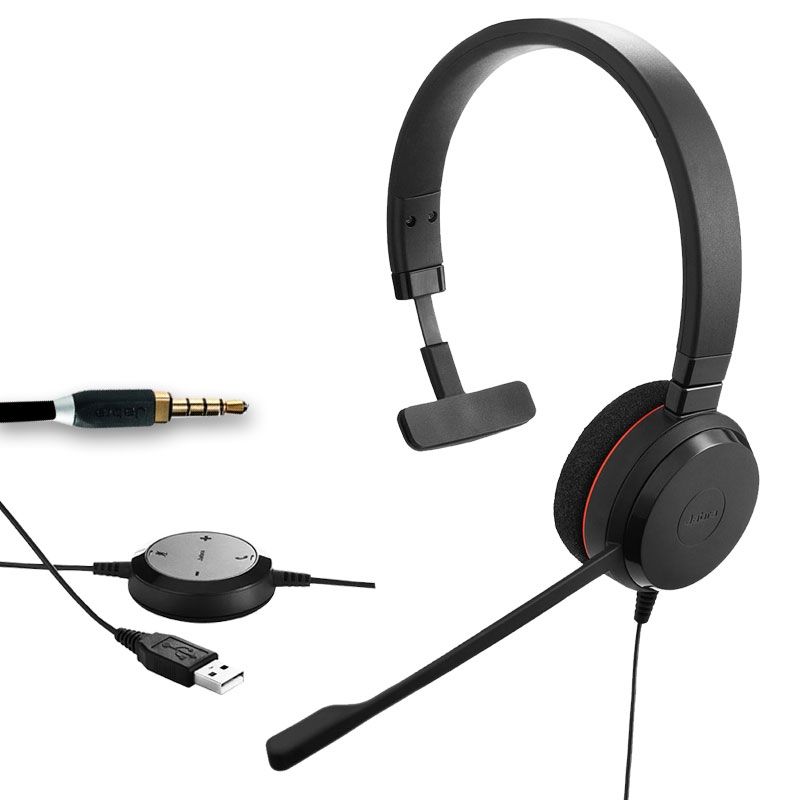 Jabra Evolve 30 II UC Mono Bedrade Headset