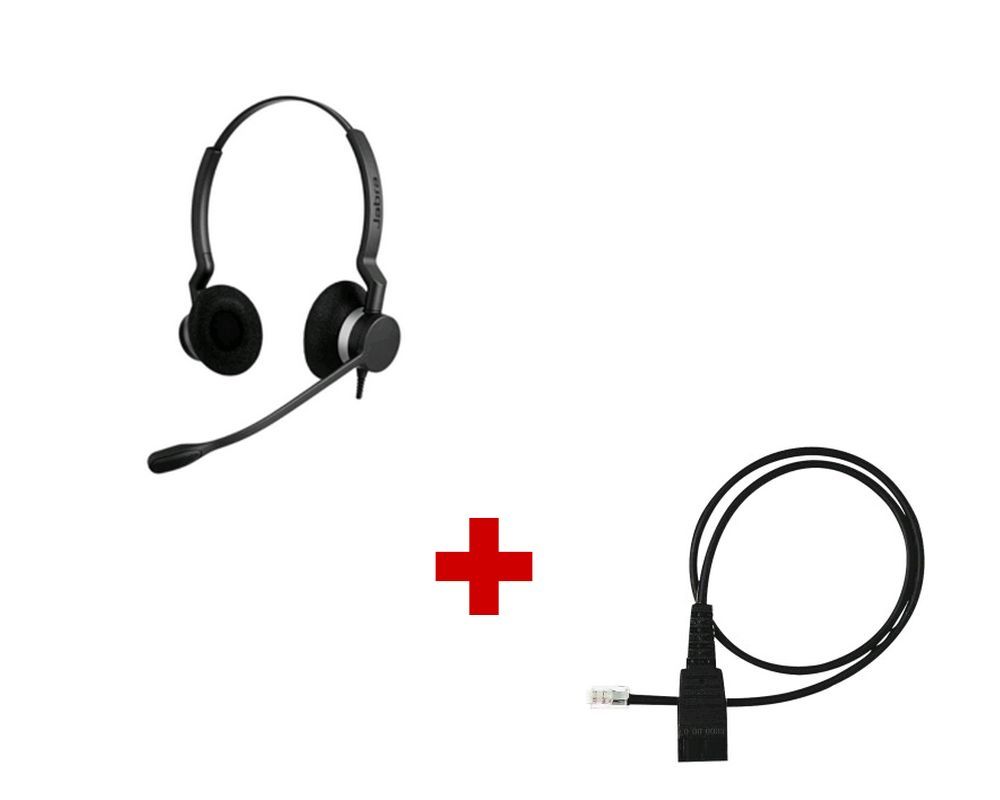 Jabra BIZ 2300 Duo + standaard verbindingssnoer