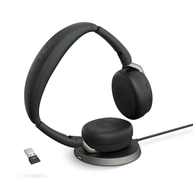 Jabra Evolve2 65 Flex MS Stereo USB A met oplaadbasis