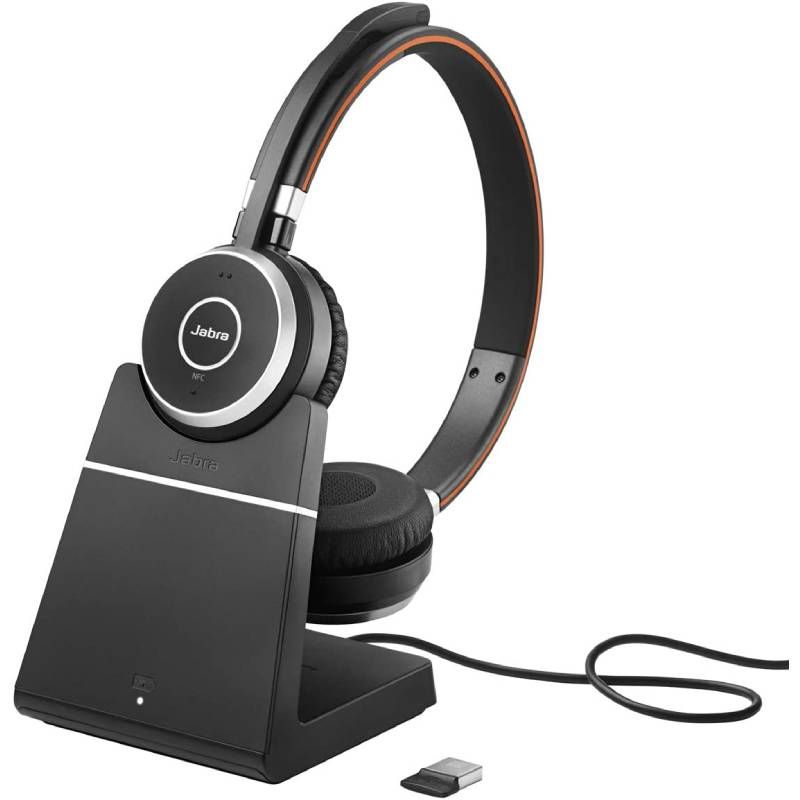 Jabra Evolve 65 UC Duo SE met laadstation