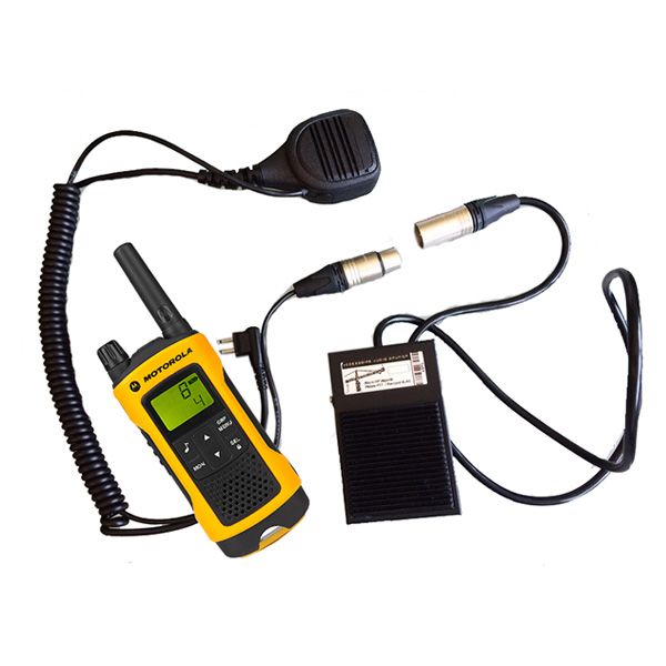 PTT Pedaal en Speaker Microfoon voor Motorola 1-Pin Walkie Talkies