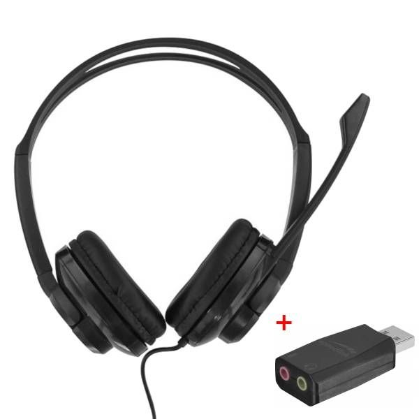 T'nB HS-200 Multimedia Headset met USB-adapter