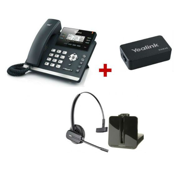 Pack: Yealink T41S + Plantronics CS540 + Yealink EHS36