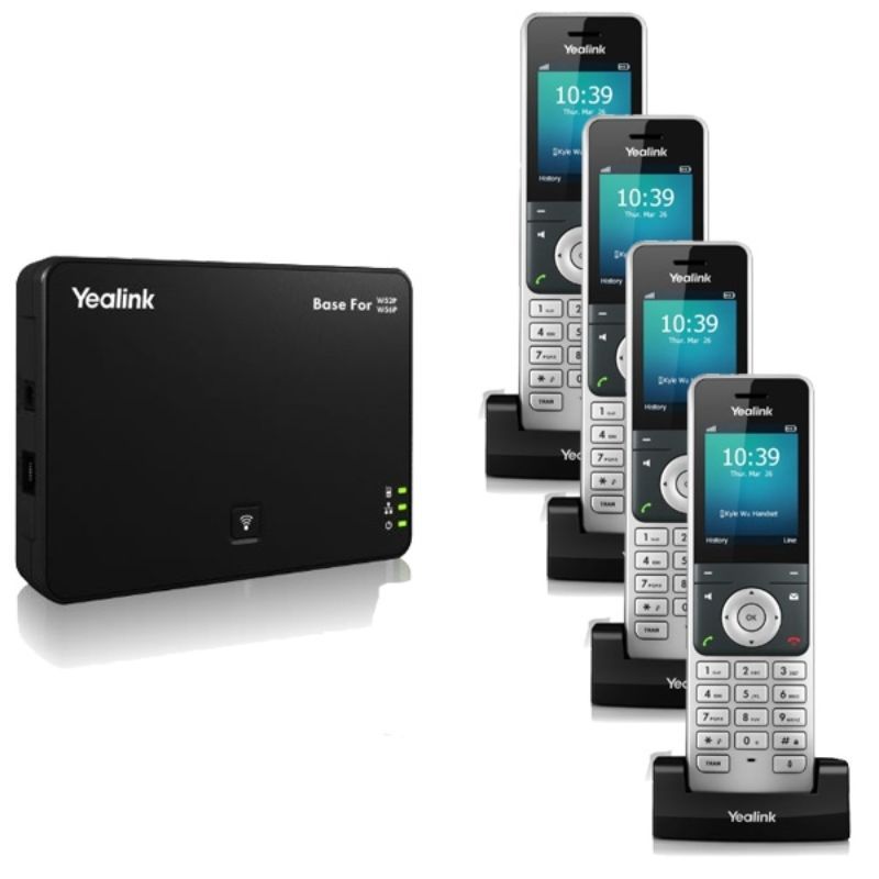 Yealink W60P IP DECT + 3 extra W56H Handsets