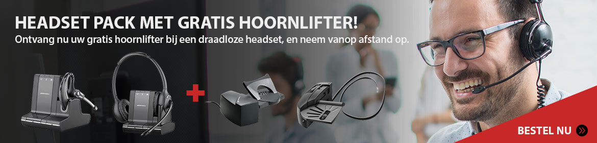 Headset pack met gratis hoornlifter!